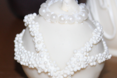Wedding Dress Cake pop up close