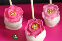 Different shades of pink cake cake pops