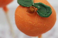 peach cake pop