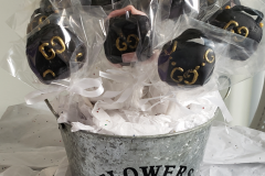 Gucci pocket book cake pops