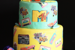 90s theme cake