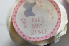 Girl baby shower cupcake