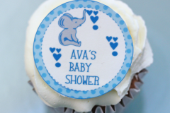 Boy baby shower cupcake