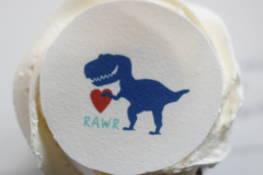 dinosaur-valentines cupcake