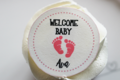 Welcome baby girl cupcake