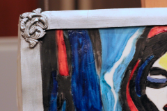 Canvas Cake up close