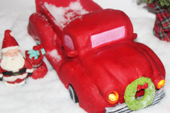 Vintage Red Truck Cake- with Working Lights