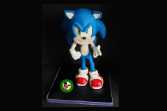 Standing Sonic the Hedgehog Cake